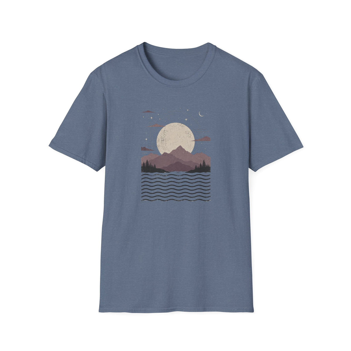 Mauve Mountain Moonrise